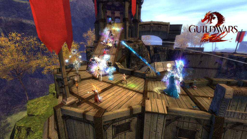 Spieler kÃ¤mpfen im Welt-gegen-Welt-Modus von Guild Wars 2